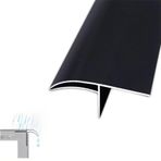 Generisch Pencere yağmur durdurucu, 5 cm genişliğinde siyah damlama kenarı, pencere pervazları için, çatı oluğu yağmur deflektörü, dış duvar/çatı koruması, 12,6 m/41,3 ayak, kapı çerçevesi ve teras