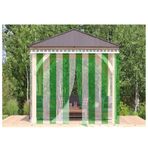 Generisch PVC şerit perde, endüstriyel PVC şerit perde, buzdolabı ve dondurucu hücreleri için şeffaf vinil, saklama kapısı, yeşil, 75 x 210 cm, 5 adet, sağlam, kolay montaj, enerji tasarruflu