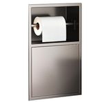 Generisch Sıva altı duş, su geçirmez, paslanmaz çelik duvar rafı, banyo için, mutfak, oturma odası, yatak odası için entegre çöp kutusu, yer tasarrufu sağlayan tasarım