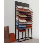 Generisch Yer karoları için fuar standı, ahşap plakalar ve kapı şablonları için çok katlı desen standı, mermer plaka raf (130 x 45 cm)