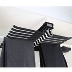 Generisch Yer tasarrufu sağlayan, uzatılabilir pantolon standı, 22 kollu elbise askılığı – 40 x 60 cm (18 x 23 inç) dolap, pantolon, şal ve kot pantolon için – depolama verimliliğini en üst düzeye