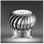Generisch Yuvarlak Baca Şapkası, Powered Rotating Ventilation Cover, Prevents Rain & Downdraft, Çatı Hava Havalandırma Çıkışı