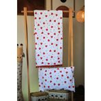 GENGHİS Pazen Bebek Battaniyesi 110x110 Çift Taraflı Çift Katlı Yastık Kılıflı Set