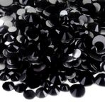 Genie Crystal ss16, ss20, ss30 Karışık Boyut Siyah Düz Sırtlı Yapay Elmaslar 80 Gram, 4-6 mm Jet Cam Suni Elmas, Bardak, Ayakkabı, Makyaj, Tırnak Sanatı, Dans Kostümleri, Elbise, Kendin Yap Bling El