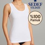 Geniş Askılı Atlet 12 Adet - Beyaz - 3XL