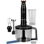 Geniş Hazneli 1500W Çok Fonksiyonlu Paslanmaz Çelik Blender Siyah - Ahşap