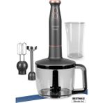 Geniş Hazneli 1500W Paslanmaz Çelik Çok Işlevli Blender Seti - Altın - Gri