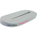 Geniş Lastik 2.5 cm 10 mt Paça Lastik Bel Lastik Don Lastik Alez Lastik Çok Amaçlı Lastik - Beyaz
