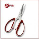 Geniş Saplı Kumaş Kesim Makası 7 Inç - PIN-4073 (7\") - Kırmızı - Beyaz
