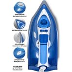 Geniş Su Tanklı, Nano Seramik Tabanlı, 2200W, 160GR Buharlı Ütü