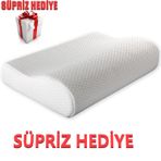 Geniş Visco Yastık Boyun Destekli Ortopedik Visko Boyun Fıtığı