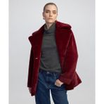 Geniş Yaka Pelüş Kaban IW6250008020035 - 36 - Bordo