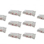 Geniş Yedek Islak Mop Paspas Ucu Başlığı Püskül - Pamuklu - 320 Gram. - 25 Cm. - Beyaz - 10 Adet