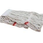 Geniş Yedek Islak Mop Paspas Ucu Başlığı Püskül - Pamuklu - 320 Gram. - 25 Cm. - Beyaz