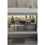Genişletilebilir Metal Raf Ayarlanabilir Dolap İçi Düzenleyici Özellikli Mutfak ve Banyo İçin