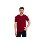 Genius Store Erkek Bisiklet Yaka Basic Tişört (BORDO, M)
