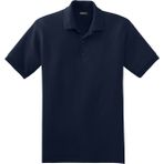 Genius Store erkek Çekmeyen Pamuklu Kumaş Regular Fit Standart Kesim Kıvrılmaz Polo Yaka Tişört Poloyaka-Tshırt - Bulunmuyor - Lacivert