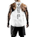 GENIUS STORE Erkek Dry Fit Y-back Gym Fitness Sporcu Atleti (BEYAZ, XL)