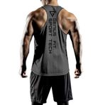 GENIUS STORE Erkek Dry Fit Y-back Gym Fitness Sporcu Atleti (FÜME, XL)