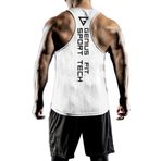 Genius Store Erkek Dry Fit Y-Back Gym Fitness Sporcu Atleti Genıus-Fıt Beyaz 2Xl