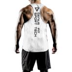 Genius Store Erkek Dry Fit Y-Back Gym Fitness Sporcu Atleti Genıus-Fıt Beyaz Xl
