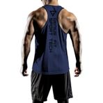 Genius Store Erkek Dry Fit Y-Back Gym Fitness Sporcu Atleti Genıus-Fıt Lacivert 2Xl
