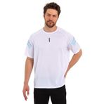 GENIUS STORE Erkek Nem Emici Hızlı Kuruma Atletik Teknik Performans Spor T-shirt (BEYAZ, M)
