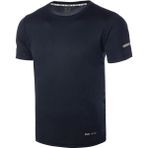Genius Store Erkek Nem Emici Hızlı Kuruma Atletik Teknik Performans Spor T-Shirt Drıfıt-Kısakol Lacivert Xl