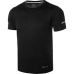 Genius Store Erkek Nem Emici Hızlı Kuruma Atletik Teknik Performans Spor T-Shirt Drıfıt-Kısakol Siyah Xl