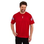 GENIUS STORE Erkek Nem Emici Hızlı Kuruma Atletik Teknik Performans Spor T-shirt (KIRMIZI, M)