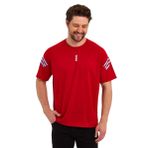 GENIUS STORE Erkek Nem Emici Hızlı Kuruma Atletik Teknik Performans Spor T-shirt (KIRMIZI, XL)