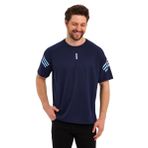 GENIUS STORE Erkek Nem Emici Hızlı Kuruma Atletik Teknik Performans Spor T-shirt (LACİVERT, S)