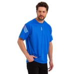 GENIUS STORE Erkek Nem Emici Hızlı Kuruma Atletik Teknik Performans Spor T-shirt (SAKS MAVİ, M)