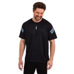 GENIUS STORE Erkek Nem Emici Hızlı Kuruma Atletik Teknik Performans Spor T-shirt (SİYAH, L)