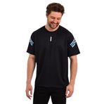 GENIUS STORE Erkek Nem Emici Hızlı Kuruma Atletik Teknik Performans Spor T-shirt (SİYAH, XL)