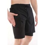 Genius Store Erkek Outdoor Antrenman Halısaha Şort Hızlı Kuruma Micropoly Kumaşla M Beden - Siyah