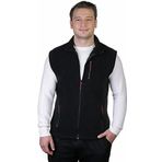 Genius Store Erkek Outdoor Spor Yelek 3 Cepli Polar Yelek (SİYAH, S)