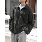 Genıus Store Erkek Polar Oversize Sweatshirt Polar Sweatshirt Kahverengi