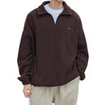 GENIUS STORE Erkek Polar Oversize Sweatshirt Polar Sweatshirt OVERSIZE-POLAR (KAHVERENGİ, XXL)