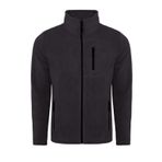 Genıus Store Erkek Polar Tam Fermuarlı 3 Cepli Outdoor Polar Ceket Tactical Flecee (KOYU FÜME/M)