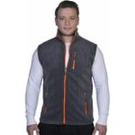 Genius Store Erkek Polar Yelek Spor Outdoor Yelek Renkli Tam Femuarlı - Füme
