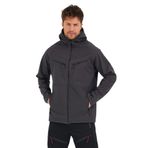 Genıus Store Erkek Spor Mont Softshell Outdoor Su ve Rüzgar Geçirmez Ceket 4 Cepli (FÜME-4C / M)