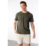 GENIUS STORE Erkek T-shirt %100 Pamuk Regular Fit Standart Kesim Bisiklet Yaka Basic Tişört BASIC-T-SHIRT1