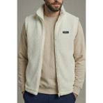 GENIUS STORE Erkek Yelek İçi Şardonlu Sherpa Peluş Yelek Tam Fermuarlı Cepli Kuzu Outdoor Yelek