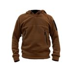 Genius Store Genıus Store Erkek Polar Kapşonlu Kombat Tactical 3 Cepli 507544113 Kahverengi