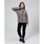 Genıus Store Kadın Polar Tam Fermuarlı Outdoor 3 Cepli Polar Ceket - Gri