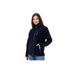 Genius Store Kadın Polar Tam Fermuarlı Outdoor 3 Cepli Spor Polar Ceket Lacivert Xl