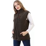Genıus Store Kadın Spor Polar Yelek Outdoor Yelek - Haki