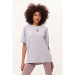 Genıus Store Kadın Spor Tişört Baskılı Fitness, Antrenman Fit - 2XL - Gri