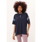 Genıus Store Kadın Spor Tişört Baskılı Fitness, Antrenman Fit - 2XL - Lacivert